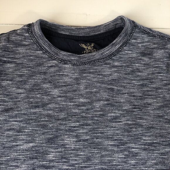 Faded Glory Women’s Waffle Knit Long Sleeve Shirt Heather Blue Size Small - Picture 8 of 13